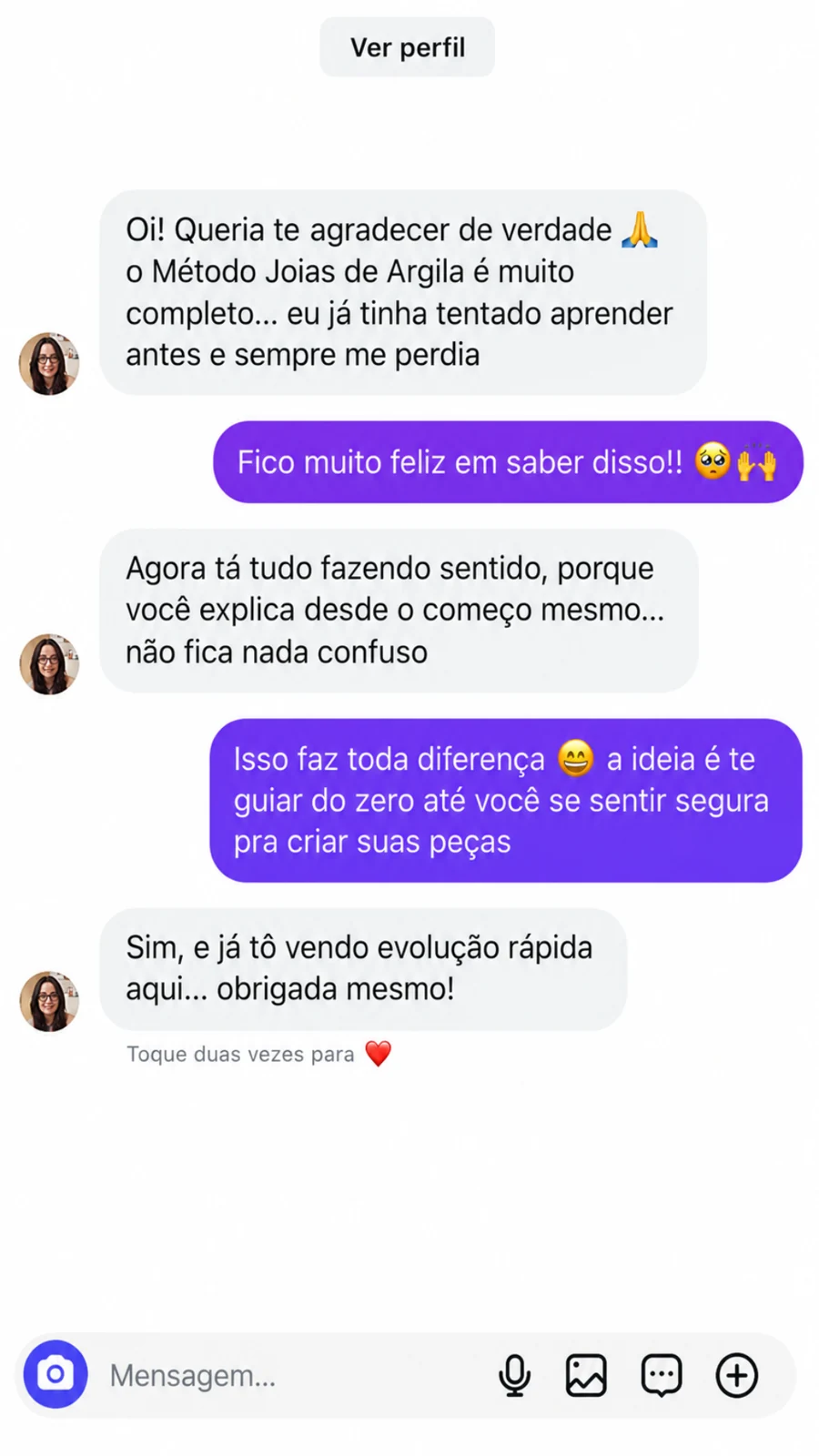 Primeiro relato de aluna sobre sua experiência com o método